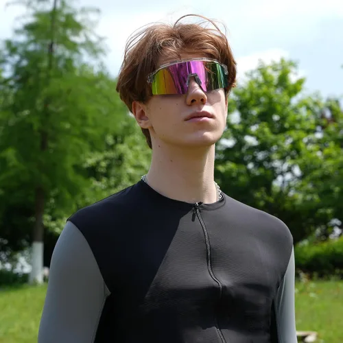 Miniatura 2 de Gafas de sol deportivas para hombres y mujeres irrompibles con protección UV400, gafas de béisbol para correr, ciclismo Rosa