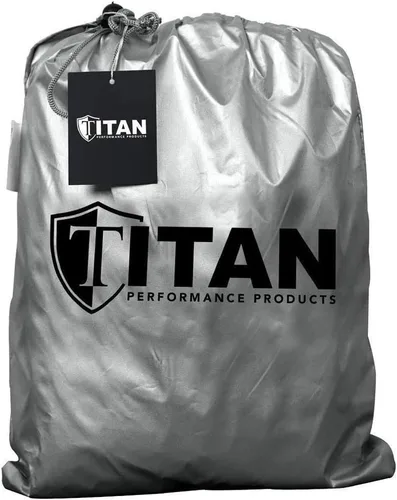 Miniatura 9 de Titan Brilliant Color Poly 210T - Funda para automóvil sedán de 186-202 pulgadas, impermeable, protección UV, resistente a los arañazos, apertura