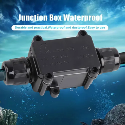 Miniatura 7 de Línea de cable subterráneo, caja de conexiones IP68, conector de línea de cable subterráneo de 2 vías, tamaño de junta para exteriores