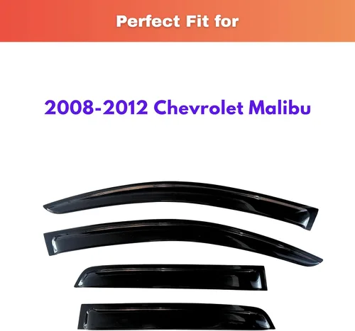 Miniatura 462 de KPY Visor de ventana compatible con Kia Soul 2009-2013, Protector contra lluvia de 4 unidades, deflectores de ventilación de ventana lateral