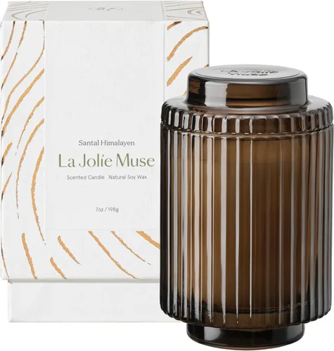Miniatura 14 de LA JOLIE MUSE Vela perfumada de eucalipto y romero - vela de aromaterapia para relajación, cera de soja natural, velas en frasco de vidrio