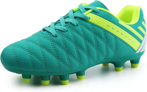 brooman Zapatos deportivos de fútbol para niños y niñas, zapatos de fútbol para exteriores