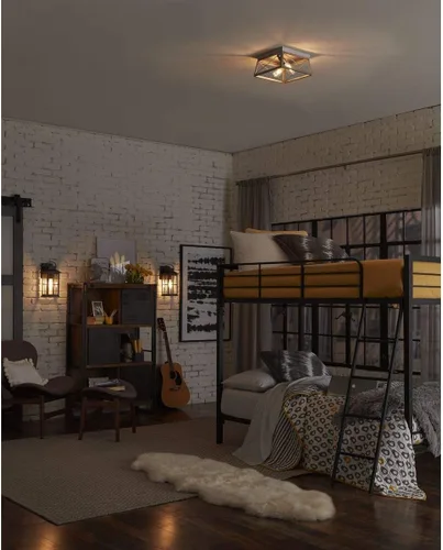Miniatura 6 de Progress Lighting Briarwood Collection - Lámpara de techo de 1 luz, montaje empotrado para luces interiores de cocina, pasillo, dormitorio, sala