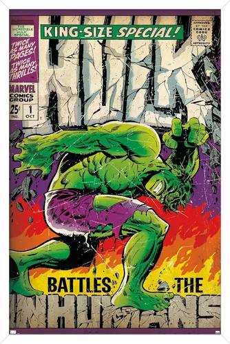 Miniatura 13 de Trends International Marvel Comics Hulk - Póster especial #1 para pared, 34 pulgadas de largo x 22.4 pulgadas, versión enmarcada en negro Versión