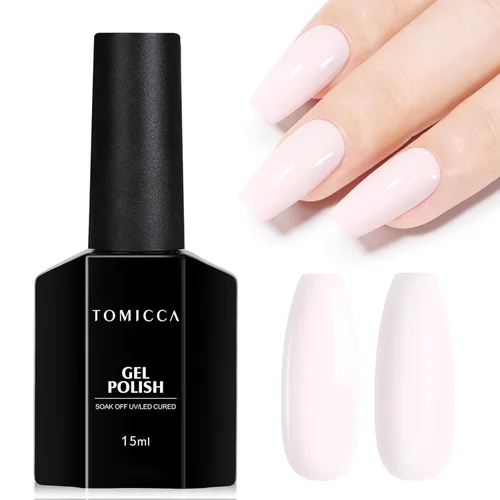 Miniatura 31 de TOMICCA Capa superior de gel mate, 0.5 onzas líquidas, acabado mate para esmalte de uñas de gel, remojar LED UV para curar de larga duración