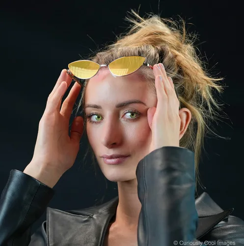 Miniatura 5 de FEISEDY Gafas de sol de diseñador de moda Retro pequeños pétalos forma arco templo diseño B2298