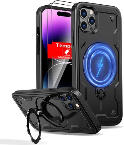 Miniatura 68 de Funda magnética para Google Pixel 9A compatible con cargador inalámbrico MagSafe, para Pixel 9A, funda de teléfono integrada de 360 °, con 2