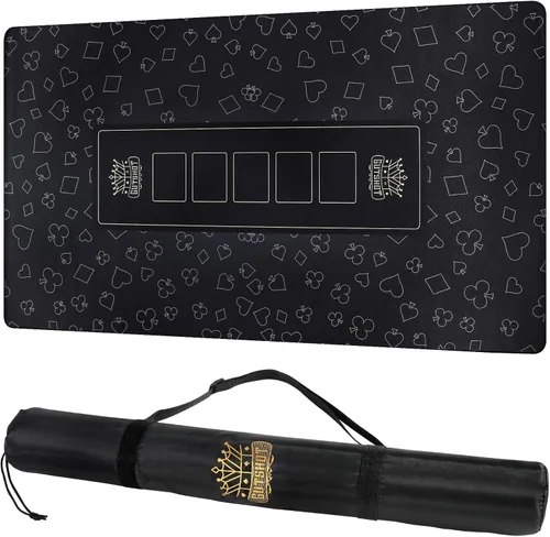 GUTSHOT Alfombrilla de Póquer Plegable de Calidad de Casino | Paño de Mesa de Póquer Resistente al Agua, Multi-Spandex Suave | Juego Impermeable y