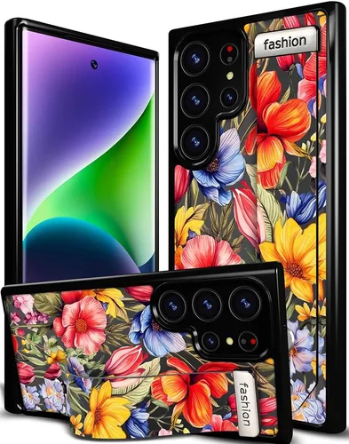 Miniatura 60 de Compatible para Samsung Galaxy S23 Funda Bonita con Correa Soporte Dedo Kickstand, Fundas de Silicona Geniales de Diseñador Funda Cover - Mariposa