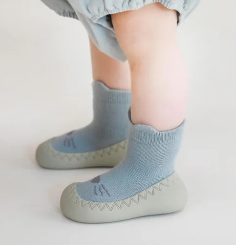 Miniatura 2 de Zapatos de calcetín antideslizantes para bebés y niñas, 2 pares