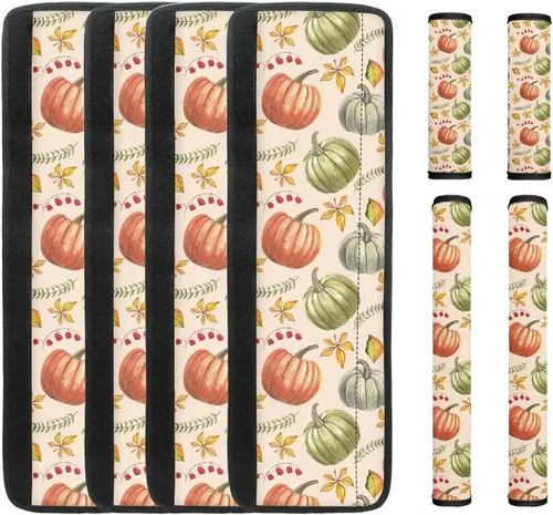Miniatura 8 de DISNIMO Fundas para manija de puerta de refrigerador con calabaza otoñal, 8 piezas Kithchen para nevera, microondas, horno, lavavajillas, protector