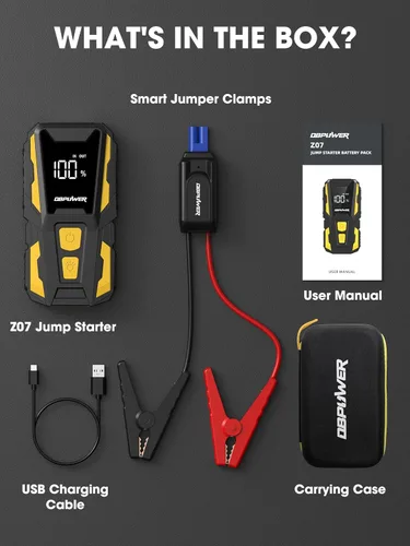 Miniatura 8 de DBPOWER Arrancador de 5000 A, arrancador de batería de coche de 74 Wh para motores de hasta 10,0 L de gasolina y 8,0 L de diésel, paquete de batería