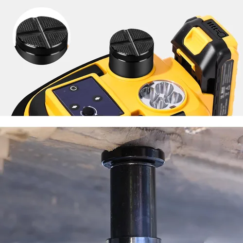 Miniatura 5 de TYAYT Gato eléctrico para automóvil de 18 V, 5 toneladas, inalámbrico, gato hidráulico para automóvil, con batería portátil, kit de cambio