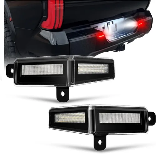 Miniatura 8 de R&F Auto 12-SMD - Luz de matrícula LED de repuesto para Tacoma 1995-2004, lámpara de tubo de neón OLED roja, sin errores, xenón blanco puro