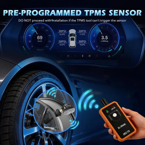 Miniatura 7 de RENECTIV Sensor GM TPMS, sensor de sistema de monitoreo de presión de neumáticos (TPMS) apto para Buick Cadillac Chevrolet GMC Pontiac