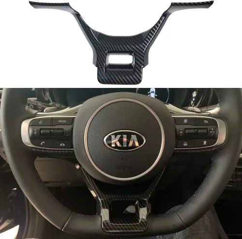 Miniatura 12 de AOKIO Cubierta de Manija de Puerta Exterior de Fibra de Carbono en Estilo ABS para Kia K5 2020 2021 2022 2023 2024 2025 con Llavero Inteligente