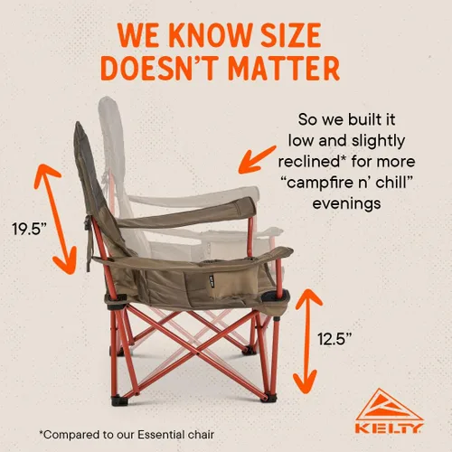 Miniatura 4 de Kelty, Silla baja, cuerda elástica/Beluga, talla única