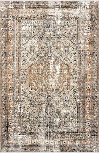 Miniatura 2 de nuLOOM Alfombra de interior con borlas de alto rendimiento, tejida a máquina, fácil de limpiar, duradera, sin deshilachado, 9 x 12 pies, Charvi