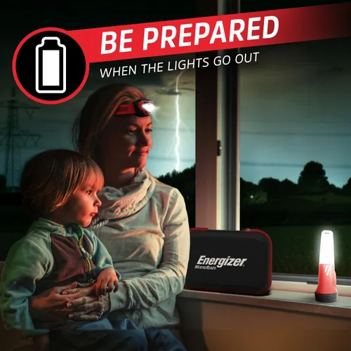 Miniatura 2 de Energizer WeatheReady - Kit de corte de energía con linterna LED 2 en 1, linterna frontal LED, IPX4 resistente al agua, baterías AA + AAA, estuche
