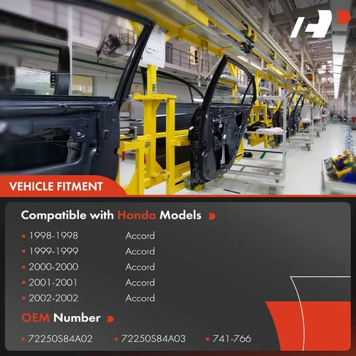 Miniatura 3 de A-Premium Regulador de Ventanilla Eléctrico con Motor Compatible con Honda Accord 1998-2002 Sedán Solamente Delantero Izquierdo Lado del Conductor