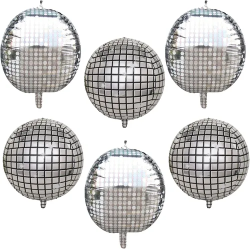 Miniatura 15 de FBQ Kit de arco de globos de discoteca 4D, globos de aluminio de disco de los años 70, 80, 90, fiesta de discoteca, aniversario, decoración