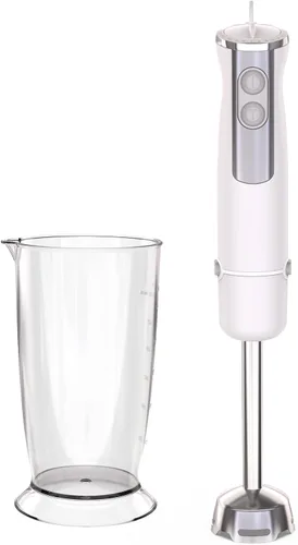 Miniatura 9 de Batidora de inmersión, mezclador eléctrico con cable, motor de 1000 W, 12 velocidades ajustables, viene con una taza medidora, adecuada