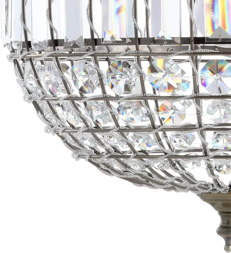 Miniatura 8 de JONATHAN Y JYL6110B Georgina - Candelabro colgante LED de cristal/metal, glamuroso, contemporáneo, transicional, regulable, comedor, sala de estar