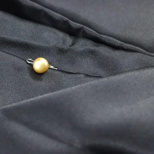 Miniatura 5 de Jerler 10 piezas de oro Matal Botones Adornos Coser en Ropa Botones (dorado)