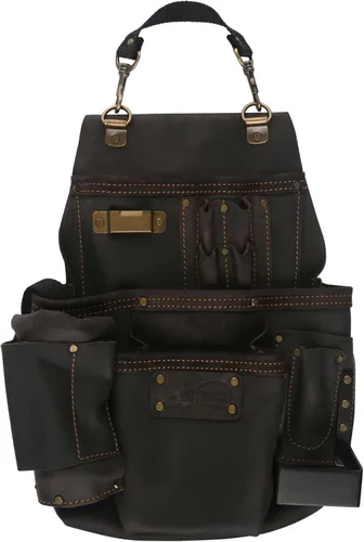 Miniatura 16 de Ox Pro - Bolsas de herramientas de cuero de grano completo, fabricadas con doble costura y bolsillos reforzados con remaches