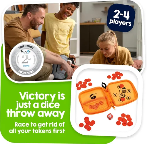 Miniatura 3 de TOMY Games 5 UP - Juego de dados The Push Your Luck para niños y adultos, juegos familiares y rellenos de calcetines para niños, dados de ritmo