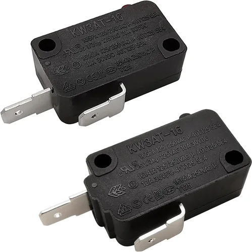 Miniatura 11 de Pieza de repuesto para interruptor de puerta de horno de microondas, 16A 125VAC, KW3AT-16 (compatible con KW3A-16), normalmente cerrado, 1 unidad