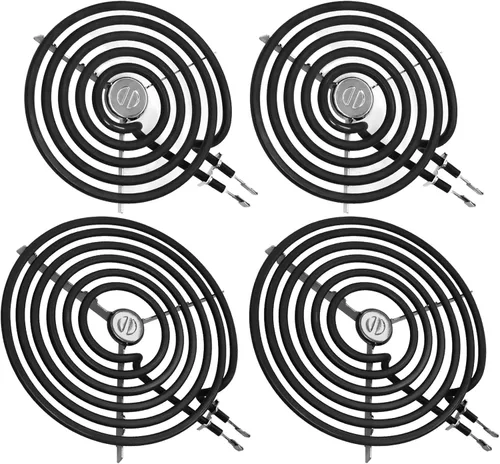 Paquete de 4 quemadores eléctricos ERS30M1 ERS30M2 de repuesto para GE Hotpoint Kenmore, repuesto para quemador de estufa eléctrica de 6 y 8
