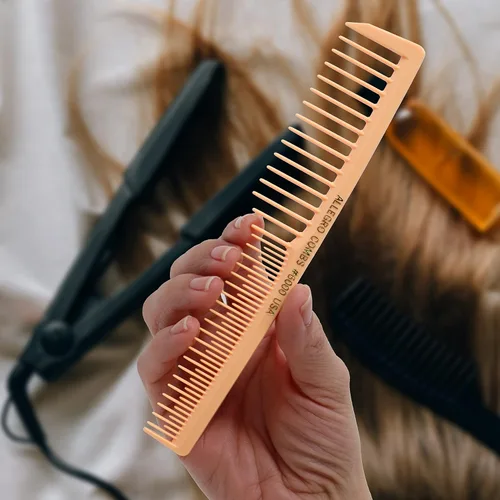 Miniatura 6 de Allegro Combs 6000 peines de pelo con dientes anchos y ventilados, para peluquero y estilista, pelo rizado, mezcla fresca, 12