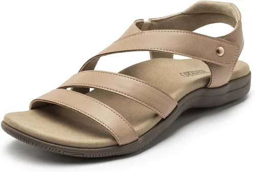 Miniatura 8 de Rihero Sandalias ortopédicas con soporte de arco para mujer, cómodas sandalias planas ortopédicas ajustables e informales