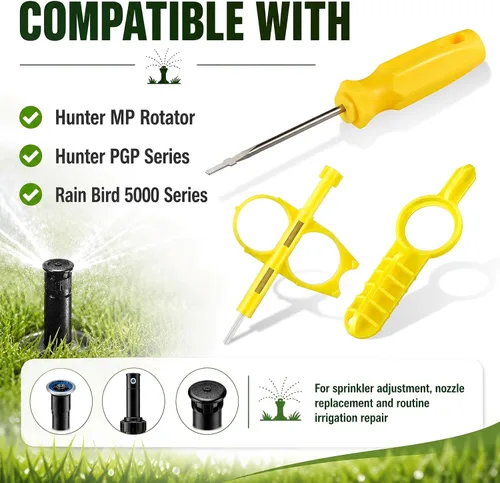 Miniatura 3 de Herramienta de cabezal de aspersor para reparación de riego, compatible con el rotor Hunter MP, PGP, Rain Bird serie 5000, herramienta de extracción
