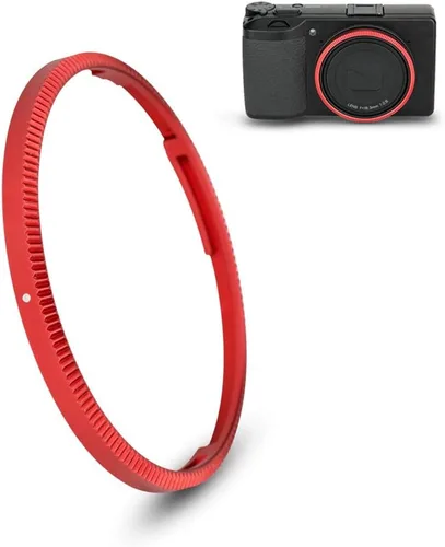 Miniatura 10 de JJC Tapa de anillo de decoración de lente de metal para Ricoh GR III GR III HDF GR3 GR3 HDF Accesorios Reemplaza Ricoh GN-1 Ring Cap - Negro