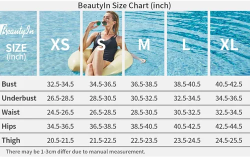 Miniatura 9 de beautyin Traje de baño Boyleg de una pieza para mujer con espalda cruzada