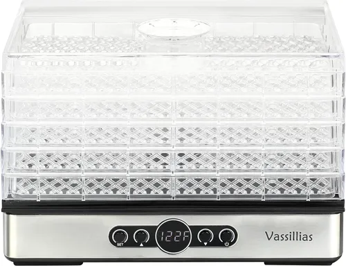 Deshidratador de alimentos – Deshidratador para alimentos saludables, carne, cecina, frutas, verduras, hongos y hierbas, 400 W, 158 °F, mini
