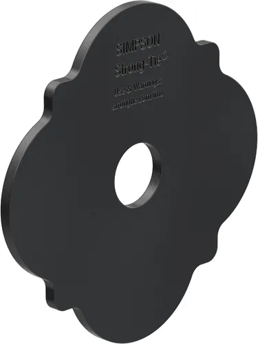 Miniatura 3 de Simpson Strong-Tie APDMW56 Outdoor Accents Mission Collection ZMAX, arandela decorativa con recubrimiento de polvo negro (paquete de 24)