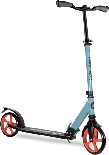 LaScoota Patinete para niños a partir de 6 años, adolescentes y adultos, ruedas de uretano grandes y resistentes de 8 pulgadas. Manillar ajustable,