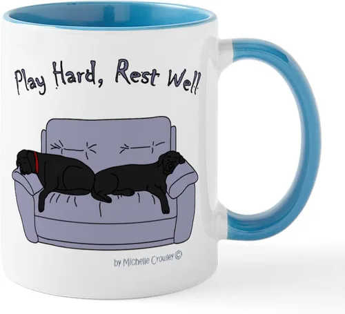 Miniatura 15 de CafePress Black Lab Mug Taza de café de cerámica de 11 oz (11.0 fl oz)