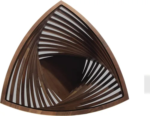Miniatura 5 de by Papella Design, Mesas de centro de nogal natural Veener para sala de estar, mesa rústica, mesa de centro para sala, mesa central, mesa