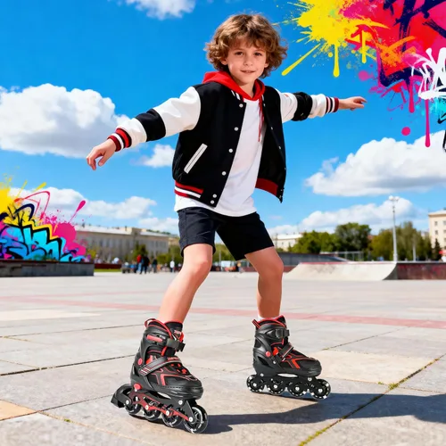 Miniatura 6 de 2PM SPORTS - Patines en línea ajustables Torinx verde para niños, patines divertidos para principiantes para niños, jóvenes, niñas, hombres