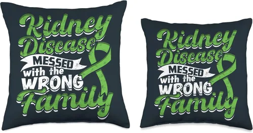Miniatura 3 de Kidney Transplant Gifts for Women and Men Warrior Transplant Survivor - Almohada de concientización sobre enfermedad renal, 16 x 16 pulgadas