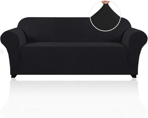 Miniatura 74 de PrinceDeco Funda elástica para sofá de 3 cojines, protector de muebles con parte inferior elástica antideslizante, apta para perros