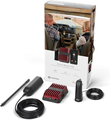 weBoost Drive Reach RV - Kit de refuerzo de señal de teléfono celular | Aumenta 4G LTE y 5G para todos los operadores de EE. UU. - Verizon, AT&T,