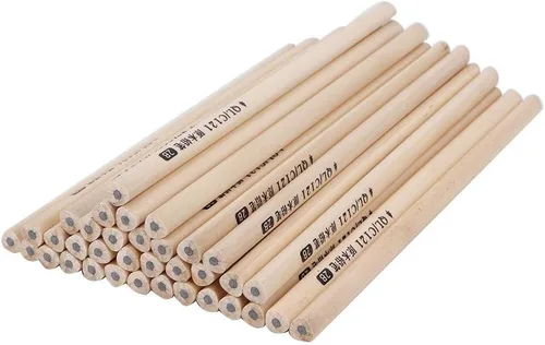 Miniatura 3 de 50pcs lápiz de escritura de grafito de madera ambiental 2b (triángulo 2B)