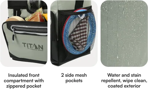 Miniatura 5 de Titan by Arctic Zone Deep Freeze Cooler - Enfriador de cuerpo duro sin cremallera, aislamiento de congelación profunda, forro de cuerpo duro