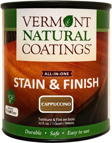Miniatura 25 de Vermont Natural Coatings PolyWhey Stain & Finish - Westfield Walnut - Cuarto de galón Westfield Nogal