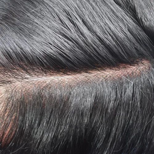 Miniatura 5 de Mens Toupee Europeo Cabello Humano Toupee Para Hombres Pieza De Pelo V-Looped Sistema De Cabello Para Hombres Piel Super Delgada Hombres Hairpieces